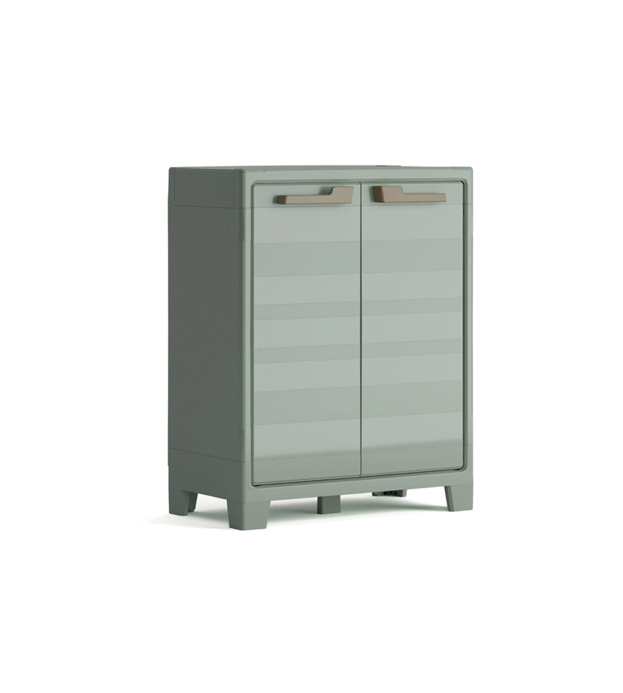 ARMADIO IN RESINA BASSO KETER "PLANET" GRIGIO, 80X44X100 CM